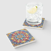 ルーマニア色の特殊な石コースター ストーンコースター (横)