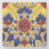 ルーマニア色の特殊な石コースター ストーンコースター (正面)