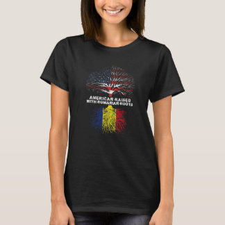 ルーマニア語根で育ったアメリカ人 Tシャツ