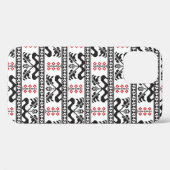 ルーマニア貿易にインスパイアよるシームレスなパターンデザイン Case-Mate iPhoneケース (裏面 (横))