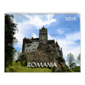 ルーマニア2024 2ページ大型カレンダー、白 カレンダー (カバー)