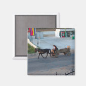 ルーマニア，ガソリンの必要性なし マグネット (正面/裏面)