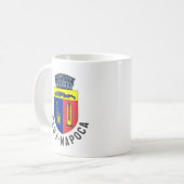 ルーマニア，クルジュ – ナポカのコート コーヒーマグカップ (正面左)