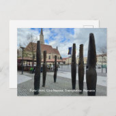 ルーマニア,クルジュ・ナポカ, Piata Unirii シーズンポストカード (正面/裏面)