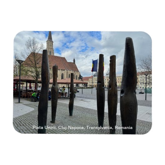 ルーマニア，クルジュ・ナポカ， Piata Unirii マグネット (横)