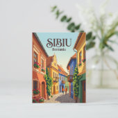 ルーマニア シビウの路地 ポストカード (スタンド正面)