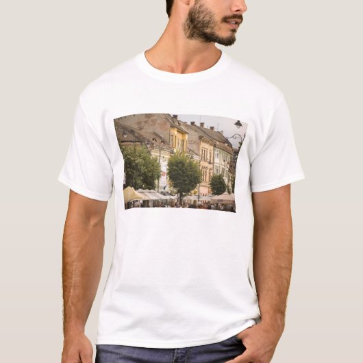 ルーマニア シビウ 新市街 (RF) Tシャツ (正面)
