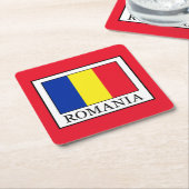 ルーマニア スクエアペーパーコースター (アングル)