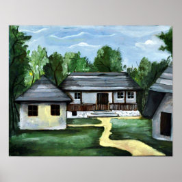 ルーマニア – トランシルバニアハ素朴ウス ポスター