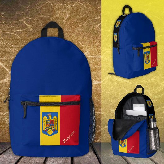 ルーマニア,バックパック,ルーマニア国旗/愛国心 プリントバックパック