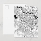 ルーマニア ブカレスト 地図 ポストカード (正面/裏面)