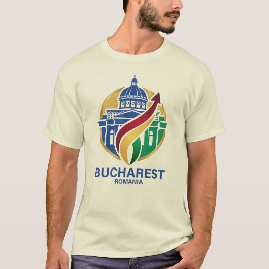 ルーマニア ブカレスト 東ヨーロッパ Tシャツ (正面)
