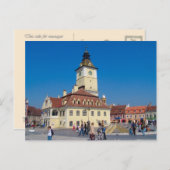 ルーマニア，ブラソフ，メインシティスクエア ポストカード (正面/裏面)