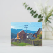 ルーマニア、モルドバの農業の村 ポストカード (スタンド正面)