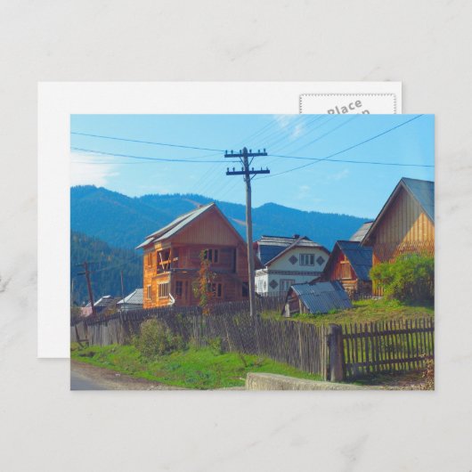 ルーマニア、モルドバの農業の村 ポストカード (正面/裏面)