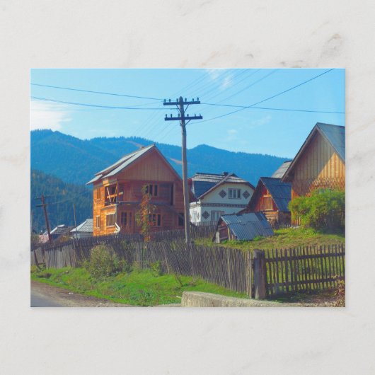 ルーマニア、モルドバの農業の村 ポストカード (正面)