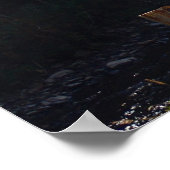 ルーマニア，モルドバ，渓流 ポスター (角)