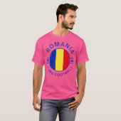 ルーマニア ユーロ 2024 デザイン Tシャツ (正面フル)