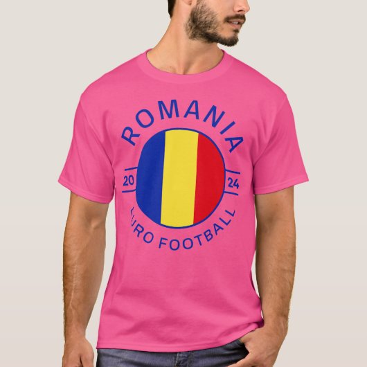ルーマニア ユーロ 2024 デザイン Tシャツ (正面)