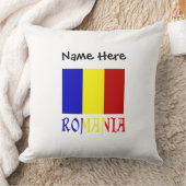 ルーマニア ルーマニア国旗 黒 カスタマイズ クッション (ブランケット)