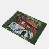 ルーマニア – 伝統的ハウス – アクリル絵画ズ ドアマット (アングル)