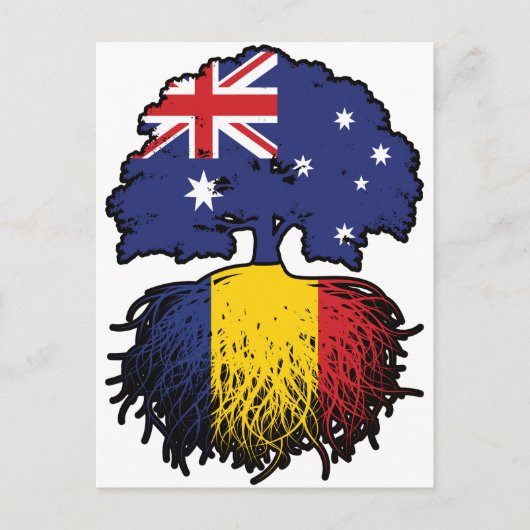 ルーマニアAustralianオーストラリアの木の根 ポストカード (正面)