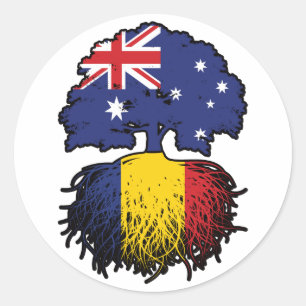 ルーマニアAustralianオーストラリアの木の根 ラウンドシール