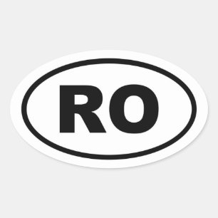 ルーマニアROヨーロッパ 楕円形シール
