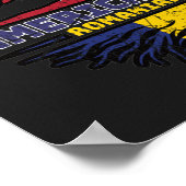 ルーマニアUSアメリカ合衆国アメリカ統一された州 ポスター (角)