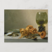 ルーマーとギルトカップを持つ静物人生 ポストカード (正面)