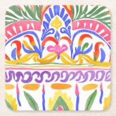 ルーマ伝統的ニアデコール スクエアペーパーコースター (正面)