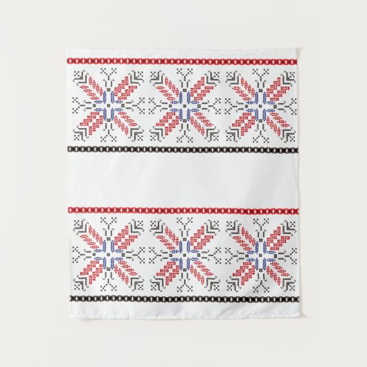 ルーマ伝統的ニアフォークアートモティーフルーマニア1 タペストリー (正面)