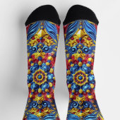 ルーマ地球に優しニアカラーのメンズクルーソックス ソックス (上部)