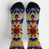 ルーマ地球に優しニアカラーの男性用靴下 ソックス (上部)