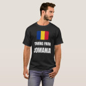 ルーマ来ニア出身の Tシャツ (正面フル)