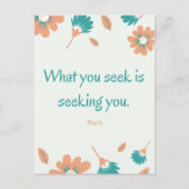 ルーミシーキング引用文 ポストカード (正面)