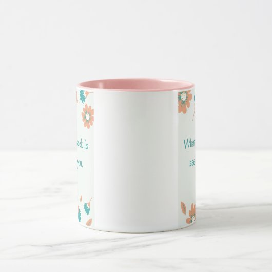 ルーミシーキング引用文 マグカップ (中央)