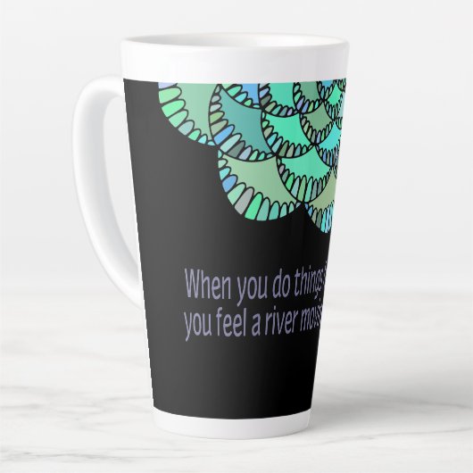 ルーミリバーインユー引用文 カフェラテマグ (左アングル)