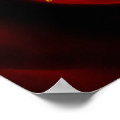 ルーミレッドローズ美しい ポスター (角)