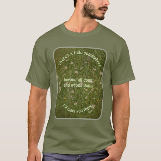 ルーミー 励ましの言葉「そこで会おう」 Tシャツ (正面)