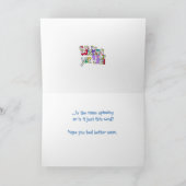 ルームスピニングGet Well Card カード (内部)
