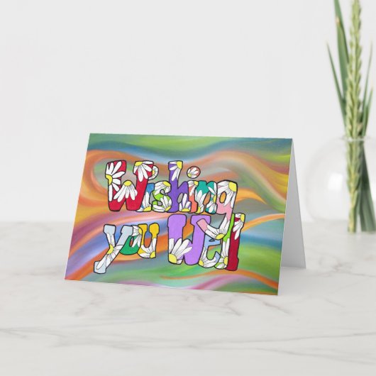 ルームスピニングGet Well Card カード (正面)