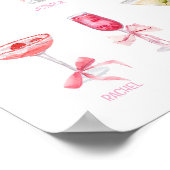 ルームテカクテルドリンクスパーソナライズされたカレッジドーム ポスター (角)