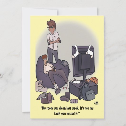 ルームフラットカードのクリーニング カード (正面)