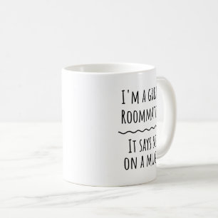 ルームメおもしろいートギフトコーヒーマグ コーヒーマグカップ