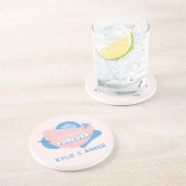 ルームメイトギフト名前をカスタムする「ルームメイズフォーエバー」レトロ コースター (側面)