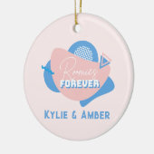 ルームメイトギフト「Roomies Forever」レトロカスタム写真 セラミックオーナメント (左)