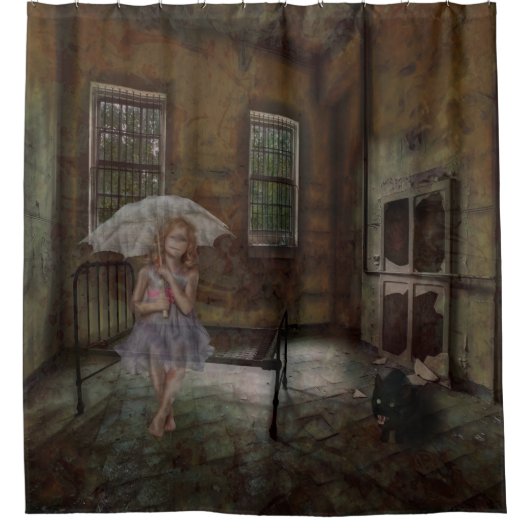 ルーム13 – 女の子シャワーカーテン シャワーカーテン (正面)