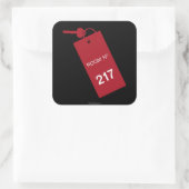 ルーム217鍵 スクエアシール (バッグ)