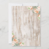 ルーメン ベイビー シャワー 招待状 ラスティック ルーメン (裏面)